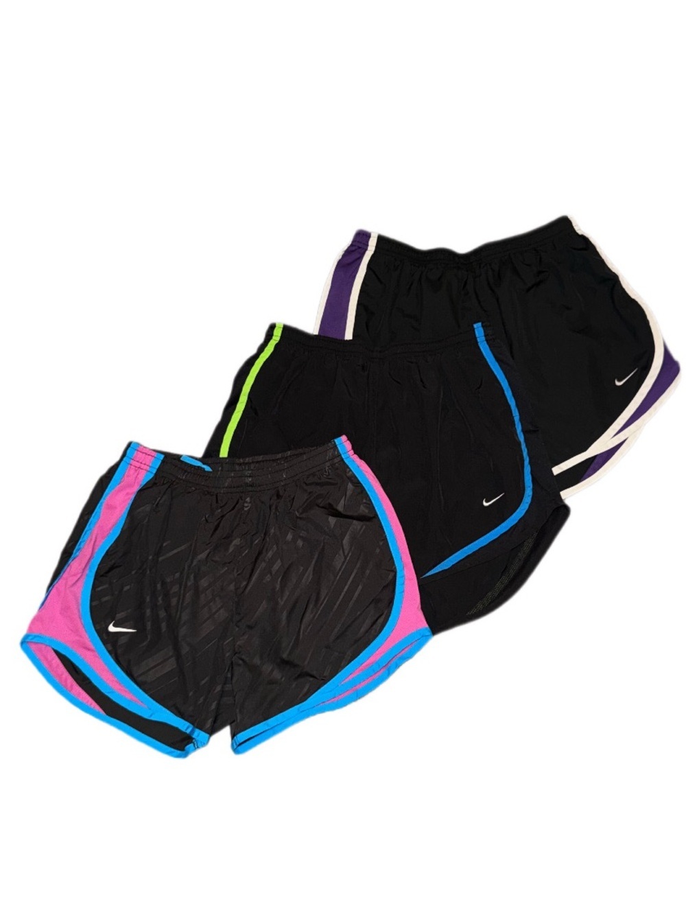 Nike Dri-Fit Women's Black Running Shorts with Colored Trim size Small